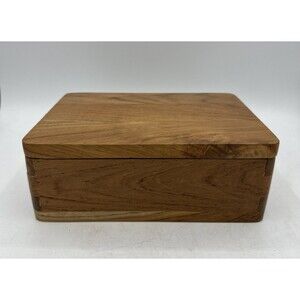 Wood Box Handmade Dovetail Jewelry Trinket Storage Wooden